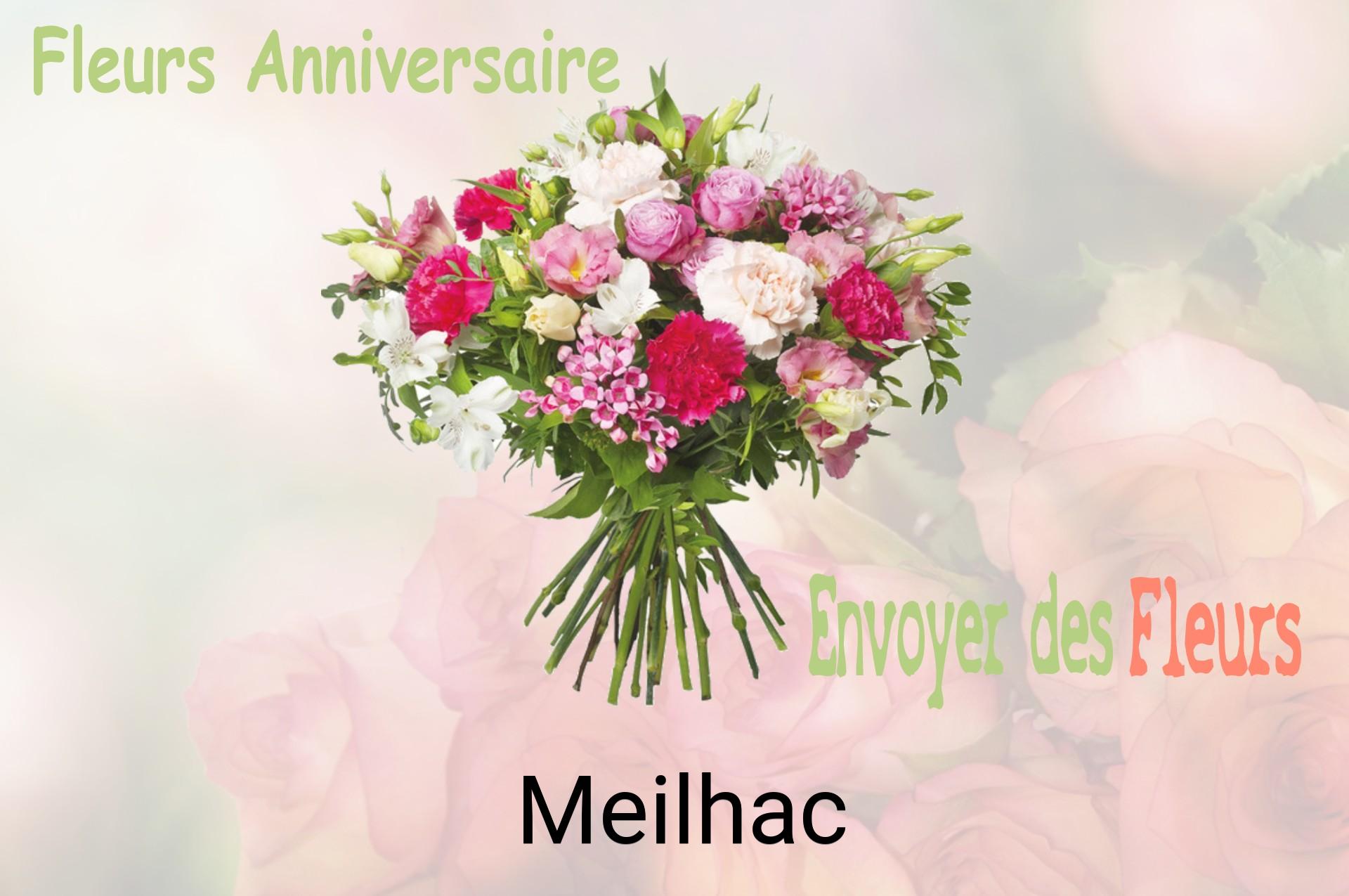 Bouquet de fleurs d’anniversaire livré à Meilhac